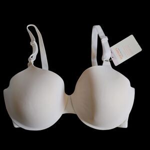Warner's This Is Not A Bra 36D White Lightly Lined Underwire T-Shirt Bra 1593